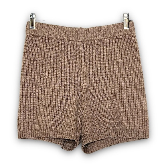 *ANTHROPOLOGIE SATURDAY/SUNDAY Ribbed Knit High Rise Lounge Sweater Bike Short S - Picture 2 of 5